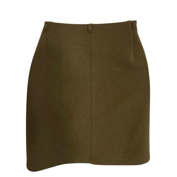 Express Green Pull On Pleated Skirt L - Picture 2 of 5